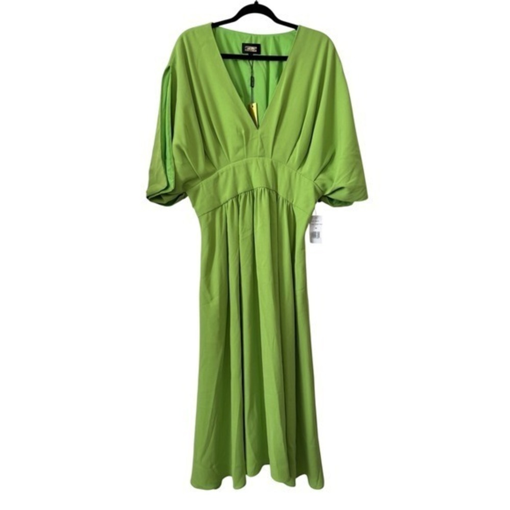 Alexia Admor August Split Sleeve Fit and Flare Midi Dress Womens Size 14 Formal